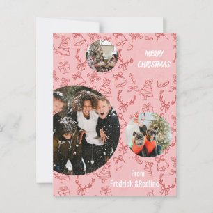 Send a cheerful holiday message with this Whimsica Postcard