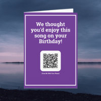Send a Song by QR Code on a Birthday