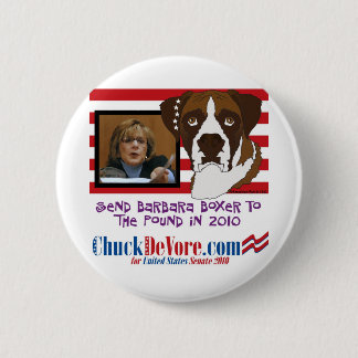 Send Barbara Boxer to the Pound in 2010 6 Cm Round Badge