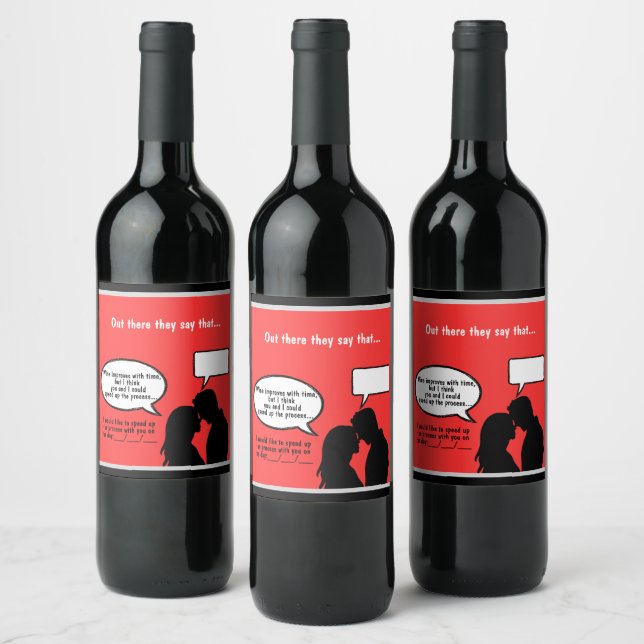 Send Flirty Vibes with Custom Wine Labels! Label (Bottles)