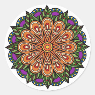 send it plant classic round sticker