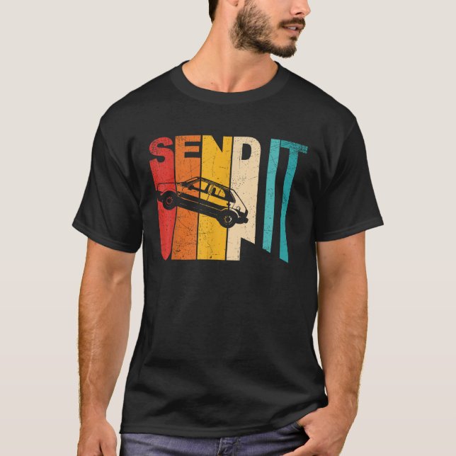 Send It Race Car Meme  T-Shirt (Front)