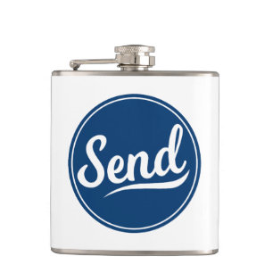 Send Logo Hip Flask