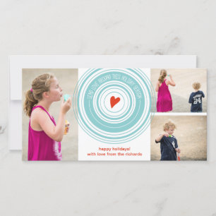 Send Love Around x3 Holiday Card