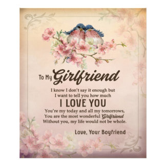 Send Love To My Girlfriend | From Your Boyfriend Photo Print
