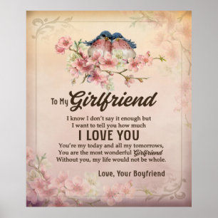 Send Love To My Girlfriend, From Your Boyfriend Poster