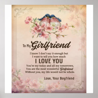 Send Love To My Girlfriend, From Your Boyfriend Poster