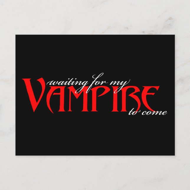 Send me a vampire... postcard (Front)
