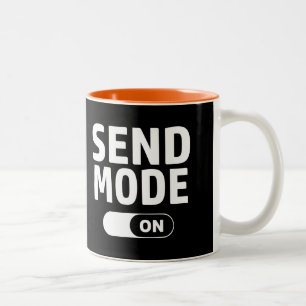Send Mode On Two-Tone Coffee Mug