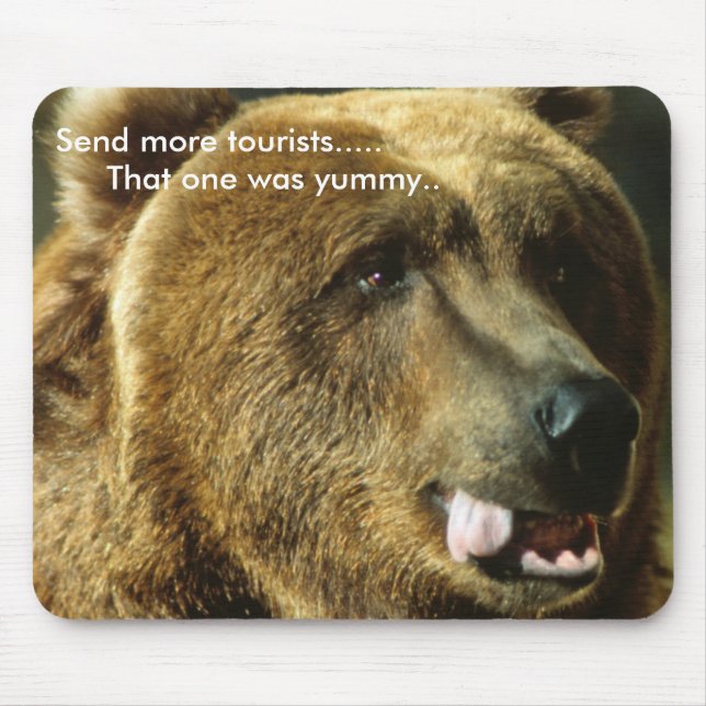Send more tourist mouse mat (Front)