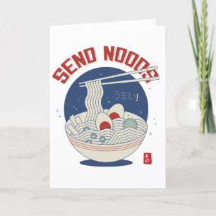 Send Noods Japanese Noodle Soup Ramen Thank You Ca Card