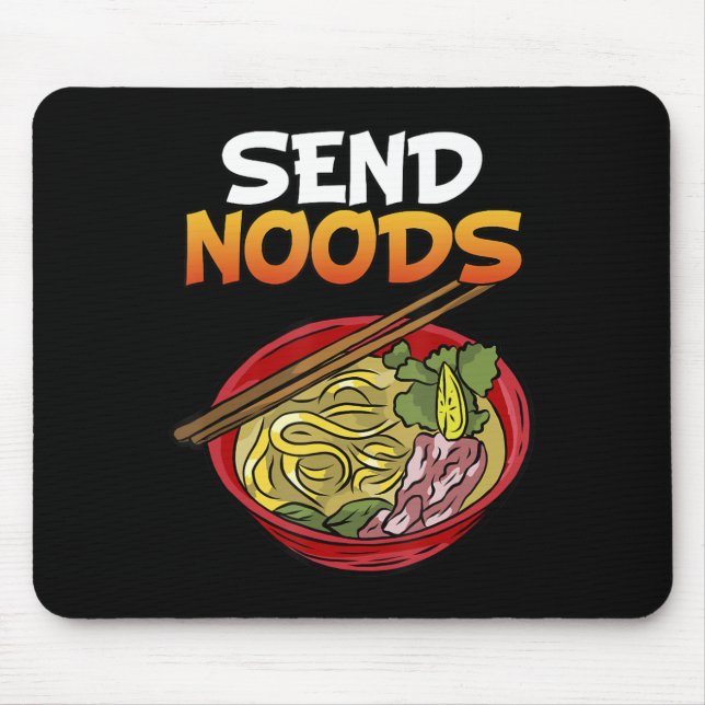 Send Noods Kakashi Bowl Ramen Japan Ahegao Anime J Mouse Mat (Front)