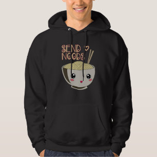 Send Noods Kawaii Ramen Bowl Miso Noodle Soup Gift Hoodie