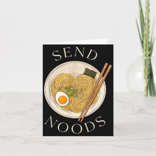 Send Noods Noodle Yummy Japanese Food Ramen Heart Card