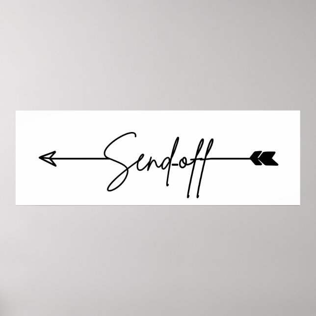 Send off sign direction Wedding sign (Front)