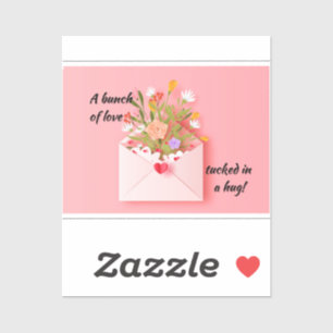 Send some love and a hug!Vinyl Sticker