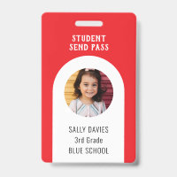 SEND Student Support Pass Photo Info Badge