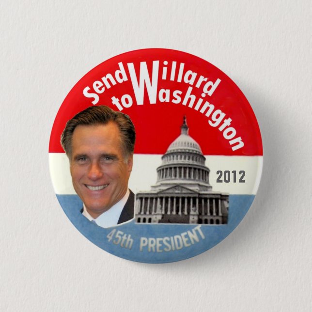 Send Willard to Washington 6 Cm Round Badge (Front)