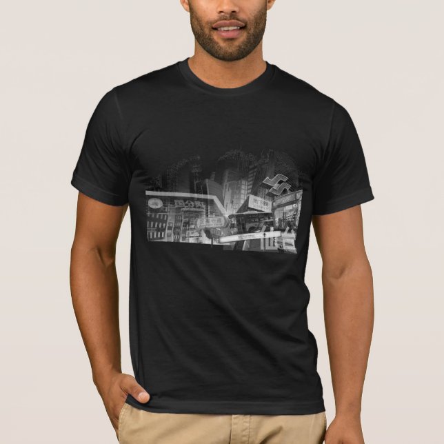 SENDAI - Collage BLACK T-Shirt (Front)