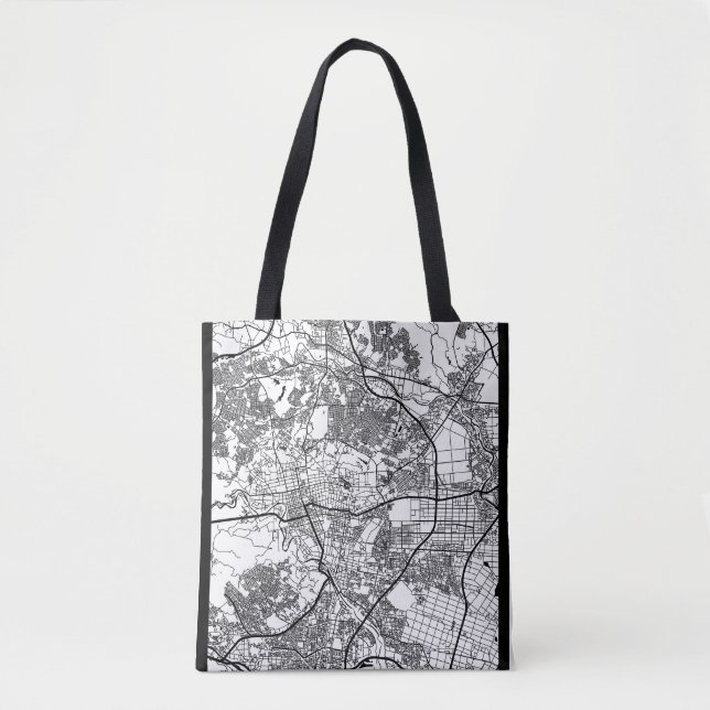 Sendai Japan City Map Tote Bag (Front)