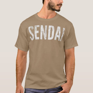 Sendai Japan Distressed Graphic T-Shirt