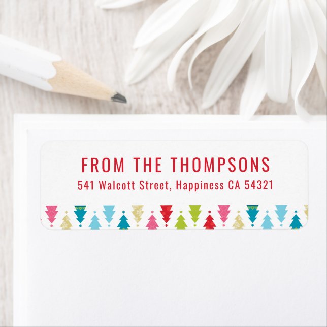 SENDER modern festive christmas tree pattern colou (Insitu)