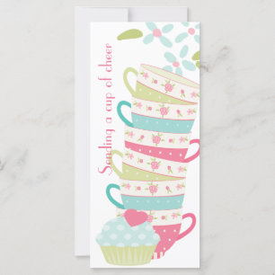 Sending a cup of cheer tea cup personalised