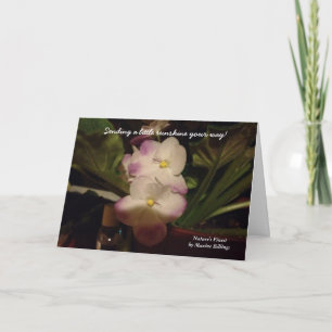 "SENDING A LITTLE SUNSHINE YOUR WAY" GREETING CARD
