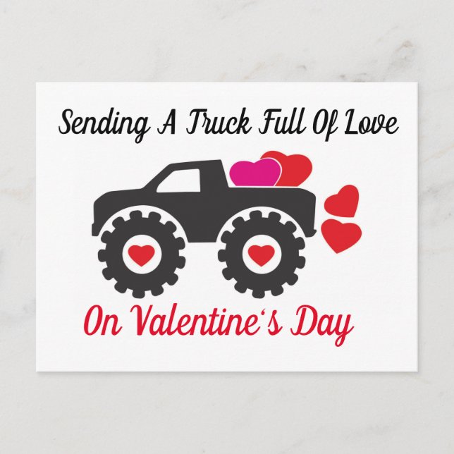 Sending A Truck Full Of Love Postcard (Front)