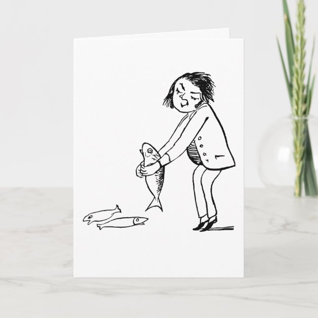 SENDING BIRTHDAY FISHES, FUNNY BIRTHDAY CARDS (Front)