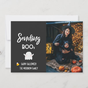 "Sending Boo's" Custom Halloween Photo cute Card