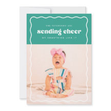 Sending Cheer Holiday Flat Photo Card