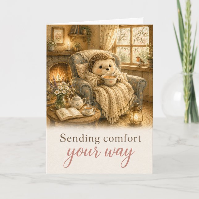 Sending Comfort Your Way Get Well Card (Front)