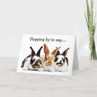 SENDING "EASTER BUNNY" GREETINGS YOUR WAY HOLIDAY CARD