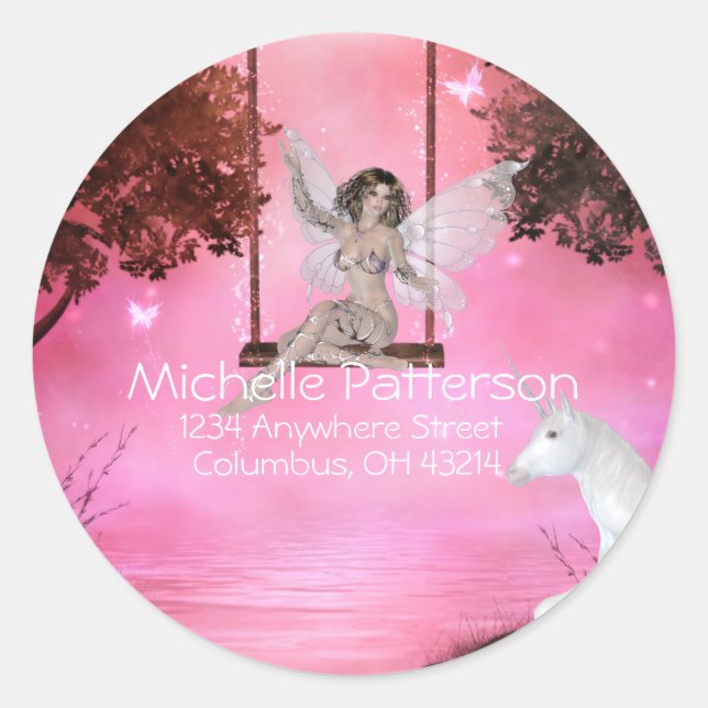 Sending for the Unicorn - Fantasy Address Labels (Front)