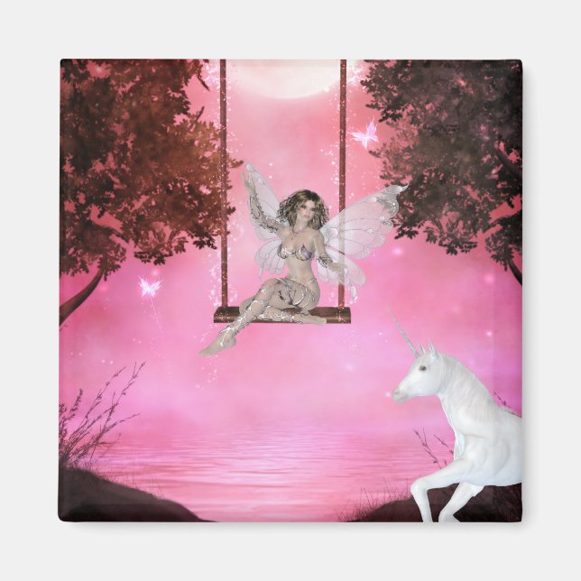 Sending for the Unicorn - Fantasy Magnet (Front)
