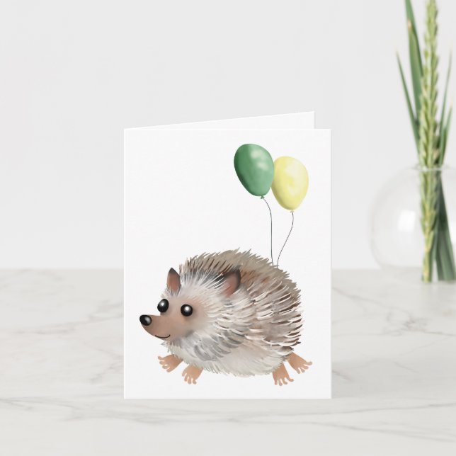 Sending hedge hugs card (Front)