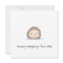 Sending Hedgehugs Your Way! Get Well Card
