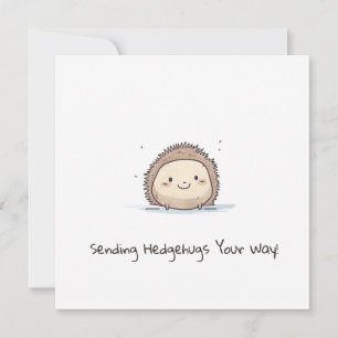Sending Hedgehugs Your Way! Get Well Card