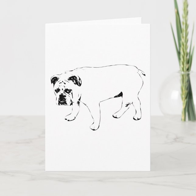 Sending Kindness, Dog Art Card (Front)