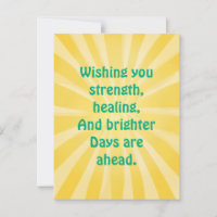 "Sending Light & Love" – Get Well Soon Card