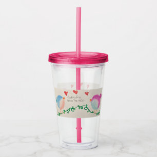 Sending Love Across the Miles Acrylic Tumbler