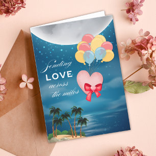 Sending Love Across the Miles Greeting Card