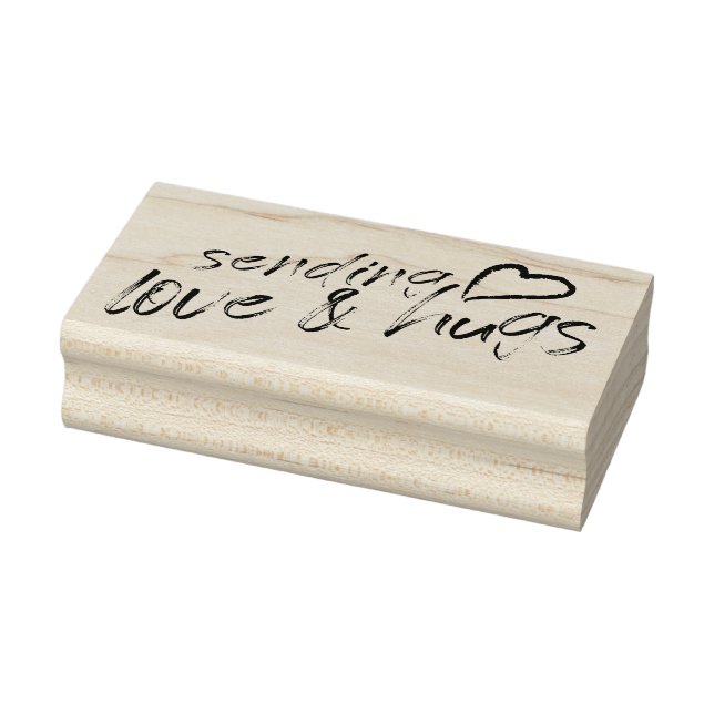 Sending Love and hugs Rubber Stamp (Stamp)