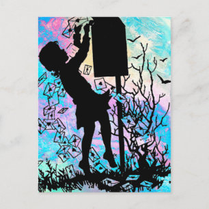 SENDING LOVE BY SNAIL MAIL! POSTCARD