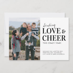 Sending Love Cheer This Crazy Year Photo New Year Holiday Card