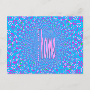 Sending Love From Home Postcard