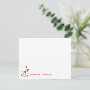 Sending Love Girls Note Card