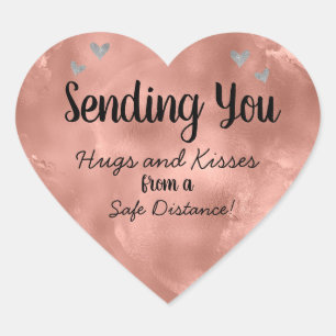 Sending Love Heart Sticker