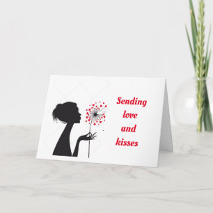 SENDING LOVE/KISSES ON OUR ANNIVERSARY CARD